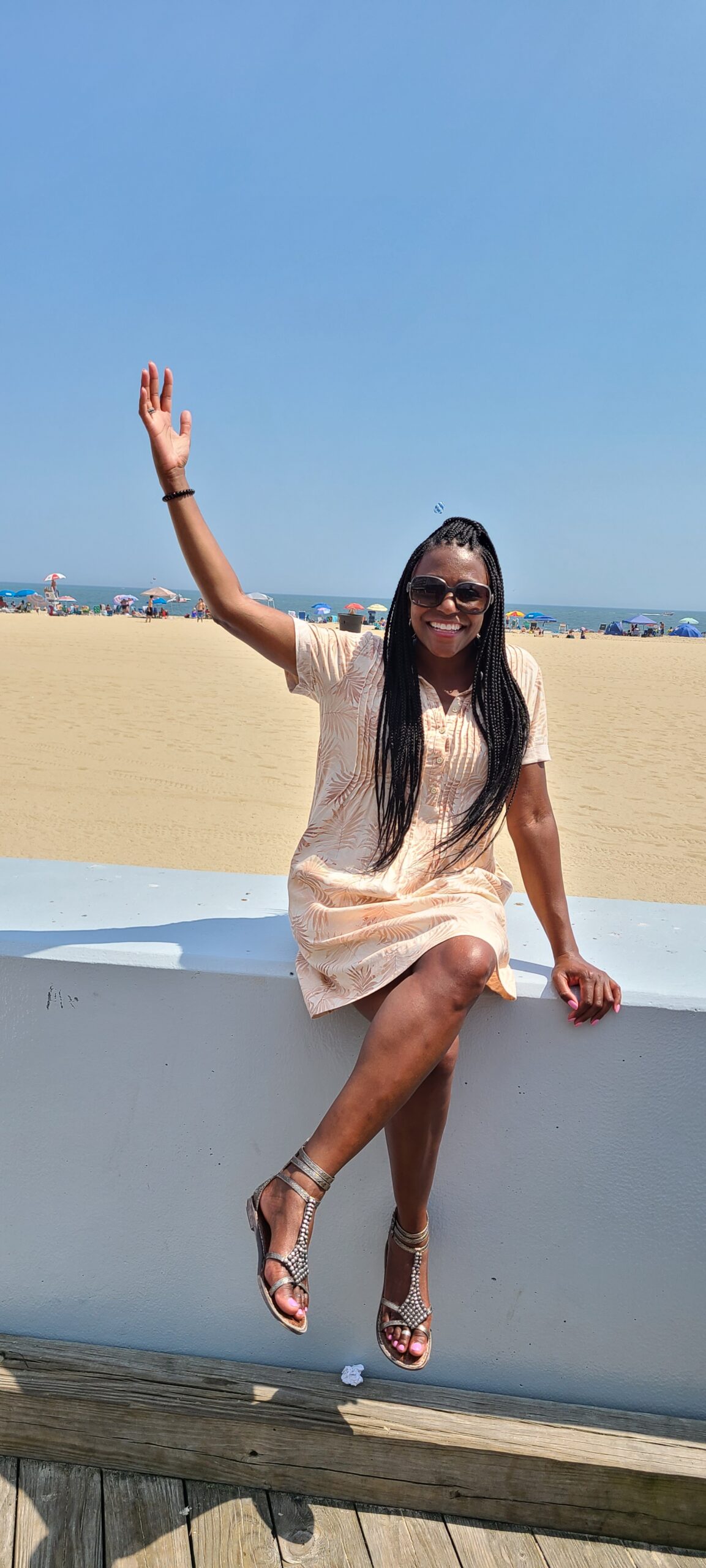 Tamara at the beach