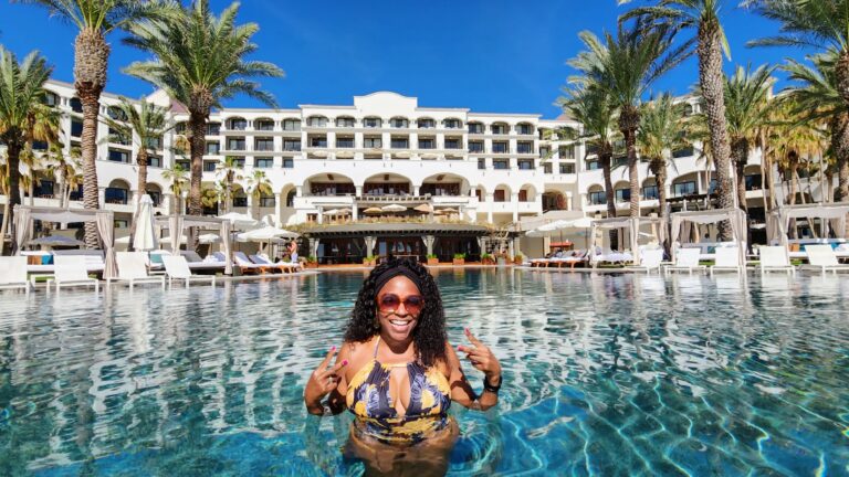 Resort view from the Jewel Pool